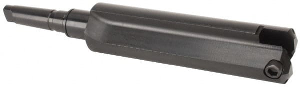 Allied Machine and Engineering - Series H, 4 to 8-1/2" Diam, 5MT Taper Shank, Straight Flute Spade Drill - 15" Max Depth, 19-1/8" Body Length, 23-7/16" OAL, Standard Length, Through Coolant - Exact Tooling