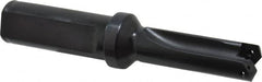 Allied Machine and Engineering - Series 0.5, 39/64 to 11/16" Diam, 3/4" Diam Straight Shank with Flange, Straight Flute Spade Drill - 1-3/8" Max Depth, 2-39/64" Body Length, 4-17/32" OAL, Short Length, Through Coolant - Exact Tooling
