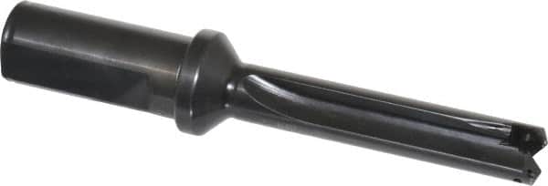 Allied Machine and Engineering - Series 1, 45/64 to 15/16" Diam, 1" Diam Straight Shank with Flange, Straight Flute Spade Drill - 2-5/8" Max Depth, 4-23/64" Body Length, 6-1/2" OAL, Short Length, Through Coolant - Exact Tooling