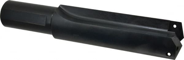 Allied Machine and Engineering - Series 5, 2-1/2 to 3-1/2" Diam, 2" Diam Straight Shank, Straight Flute Spade Drill - 6-3/4" Max Depth, 8-3/4" Body Length, 12-1/2" OAL, Short Length, Through Coolant - Exact Tooling