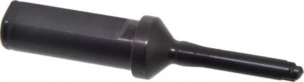 Allied Machine and Engineering - Series Y, 3/8 to 27/64" Diam, 3/4" Diam Straight Shank with Flange, Straight Flute Spade Drill - 1-1/4" Max Depth, 2-1/2" Body Length, 4-7/16" OAL, Short Length, Through Coolant - Exact Tooling