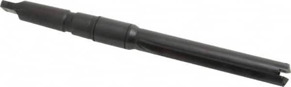 Allied Machine and Engineering - Series 1.5, 55/64 to 15/16" Diam, 3MT Taper Shank, Straight Flute Spade Drill - 4-3/4" Max Depth, 7-39/64" Body Length, 11-5/32" OAL, Intermediate Length, Through Coolant - Exact Tooling