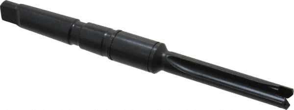 Allied Machine and Engineering - Series 0, 33/64 to 11/16" Diam, 2MT Taper Shank, Straight Flute Spade Drill - 2-1/2" Max Depth, 4-49/64" Body Length, 7-19/32" OAL, Standard Length, Through Coolant - Exact Tooling