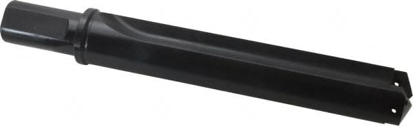 Allied Machine and Engineering - Series 4, 1-29/32 to 2-9/16" Diam, 1-1/2" Diam Straight Shank with Flange, Straight Flute Spade Drill - 9-1/8" Max Depth, 11-1/4" Body Length, 13-3/4" OAL, Standard Length, Through Coolant - Exact Tooling