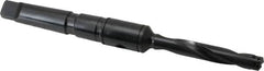 Allied Machine and Engineering - Series Z, 7/16 to 1/2" Diam, 2MT Taper Shank, Helical Flute Spade Drill - 2-3/8" Max Depth, 4-19/32" Body Length, 7-7/16" OAL, Standard Length, Through Coolant - Exact Tooling