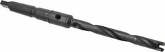 Allied Machine and Engineering - Series 0, 33/64 to 11/16" Diam, 2MT Taper Shank, Helical Flute Spade Drill - 4-1/2" Max Depth, 6-49/64" Body Length, 9-19/32" OAL, Extended Length, Through Coolant - Exact Tooling