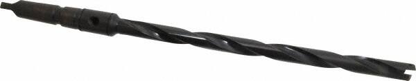 Allied Machine and Engineering - Series 1, 45/64 to 15/16" Diam, 3MT Taper Shank, Helical Flute Spade Drill - 10-3/4" Max Depth, 13-39/64" Body Length, 17-5/32" OAL, Extended Length, Through Coolant - Exact Tooling