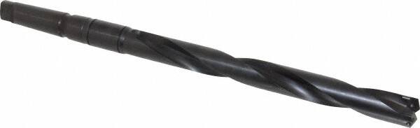 Allied Machine and Engineering - Series 2.5, 1-3/16 to 1-3/8" Diam, 4MT Taper Shank, Helical Flute Spade Drill - 11-3/8" Max Depth, 14-37/64" Body Length, 19-1/16" OAL, Extended Length, Through Coolant - Exact Tooling