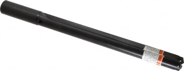 Allied Machine and Engineering - Series 2.5, 1-3/16 to 1-3/8" Diam, 1-1/4" Diam Straight Shank, Straight Flute Spade Drill - 11-3/8" Max Depth, 12-41/64" Body Length, 16" OAL, Extended Length, Through Coolant - Exact Tooling