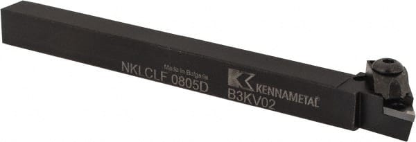 Kennametal - NP.., 5° Lead Angle NKLC External Left Hand Indexable Profiling Toolholder - 1/2" Shank Height x 1/2" Shank Width, 6" Long - Exact Tooling
