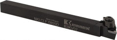 Kennametal - NP.., 5° Lead Angle NKLC External Left Hand Indexable Profiling Toolholder - 1/2" Shank Height x 1/2" Shank Width, 6" Long - Exact Tooling