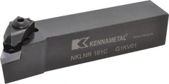 Kennametal - NP.., -5° Lead Angle NKLN External Right Hand Indexable Profiling Toolholder - 1" Shank Height x 1" Shank Width, 5" Long, Steel - Exact Tooling