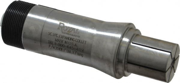 Royal Products - 1 Inch Head Diameter, 5C Expanding Collet - Steel, 0.0002 Inch TIR - Exact Tooling