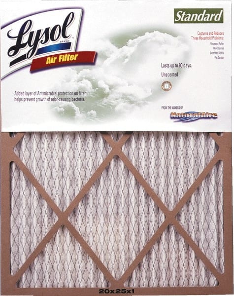 PrecisionAire - 14" Noml Height x 24" Noml Width x 1" Noml Depth, 30% Capture Efficiency, Wire-Backed Pleated Air Filter - Cotton Blend, For Any Unit - Exact Tooling