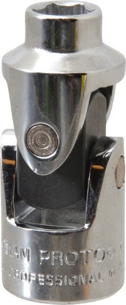 Proto - 3/8" Drive, Standard Hand Socket - 6 Points, 1-3/4" OAL, Alloy Steel, Chrome Finish - Exact Tooling