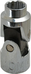 Proto - 3/8" Drive, Standard Hand Socket - 12 Points, 1-3/4" OAL, Alloy Steel, Chrome Finish - Exact Tooling