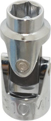 Proto - 3/8" Drive, Standard Hand Socket - 6 Points, 1-3/4" OAL, Alloy Steel, Chrome Finish - Exact Tooling