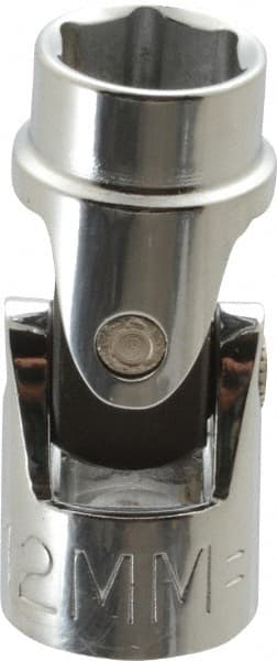 Proto - 3/8" Drive, Standard Hand Socket - 6 Points, 1-3/4" OAL, Alloy Steel, Chrome Finish - Exact Tooling