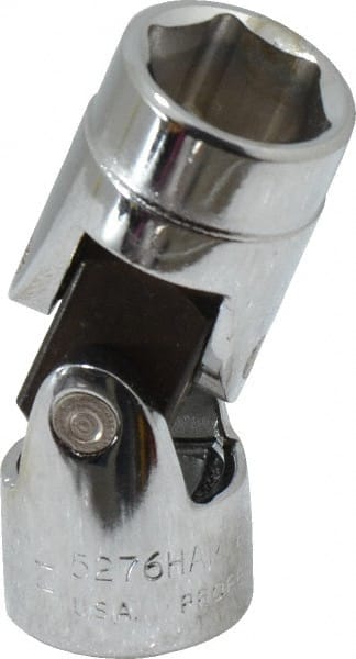 Proto - 3/8" Drive, Standard Hand Socket - 6 Points, 1-27/32" OAL, Alloy Steel, Chrome Finish - Exact Tooling