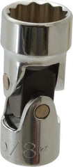 Proto - 5/8", 3/8" Drive, Standard Hand Socket - 12 Points, 1-27/32" OAL, Alloy Steel, Chrome Finish - Exact Tooling