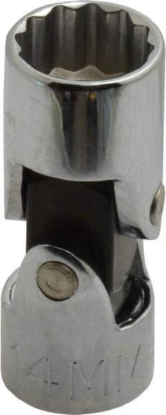 Proto - 3/8" Drive, Standard Hand Socket - 12 Points, 1-27/32" OAL, Alloy Steel, Chrome Finish - Exact Tooling