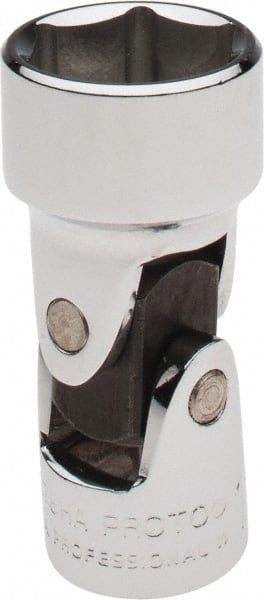 Proto - 11/16", 3/8" Drive, Standard Hand Socket - 6 Points, 2" OAL, Alloy Steel, Chrome Finish - Exact Tooling