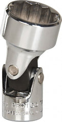 Proto - 3/4", 3/8" Drive, Standard Hand Socket - 12 Points, 2" OAL, Alloy Steel, Chrome Finish - Exact Tooling