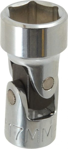 Proto - 3/8" Drive, Standard Hand Socket - 6 Points, 2" OAL, Alloy Steel, Chrome Finish - Exact Tooling