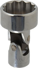 Proto - 15/16", 3/8" Drive, Standard Hand Socket - 12 Points, 2-3/32" OAL, Alloy Steel, Chrome Finish - Exact Tooling