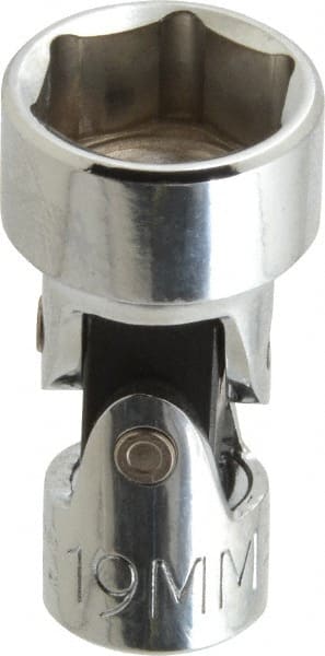 Proto - 3/8" Drive, Standard Hand Socket - 6 Points, 2" OAL, Alloy Steel, Chrome Finish - Exact Tooling