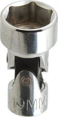 Proto - 3/8" Drive, Standard Hand Socket - 6 Points, 2" OAL, Alloy Steel, Chrome Finish - Exact Tooling