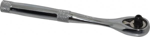 Proto - 1/4" Drive Pear Head Aerospace Ratchet - Chrome Finish, 6-11/16" OAL, 45 Gear Teeth, Standard Head - Exact Tooling