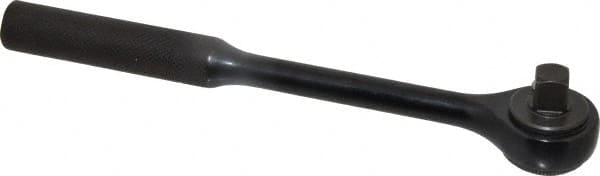 Proto - 3/8" Drive Round Head Standard Ratchet - Black Oxide Finish, 7-3/8" OAL, 72 Gear Teeth, Standard Head - Exact Tooling