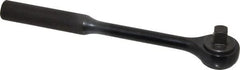 Proto - 3/8" Drive Round Head Standard Ratchet - Black Oxide Finish, 7-3/8" OAL, 72 Gear Teeth, Standard Head - Exact Tooling