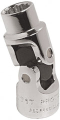 Proto - 1/2", 1/4" Drive, Standard Hand Socket - 12 Points, 1-13/32" OAL, Alloy Steel, Chrome Finish - Exact Tooling