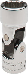 Proto - 3/8", 1/4" Drive, Standard Hand Socket - 12 Points, 1-25/64" OAL, Alloy Steel, Chrome Finish - Exact Tooling