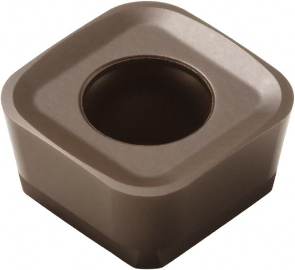 Seco - SCET120630 MD16 Grade T350M Carbide Milling Insert - TiCN/Al2O3 Finish, 1/4" Thick, 1/2" Inscribed Circle, 0.118" Corner Radius - Exact Tooling