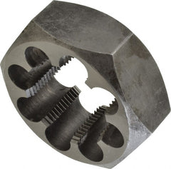 Interstate - 1-1/2 - 11 BSPP Thread, Hex Pipe Die - 3-1/8" Outside Diam, Carbon Steel - Exact Tooling