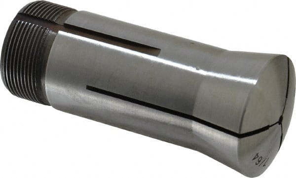 Lyndex - 7/64 Inch 5C Round Collet - 3.27 Inch Overall Length, 1.041-24 Internal Thread Size, Steel, 0.0007 Inch TIR - Exact Tooling
