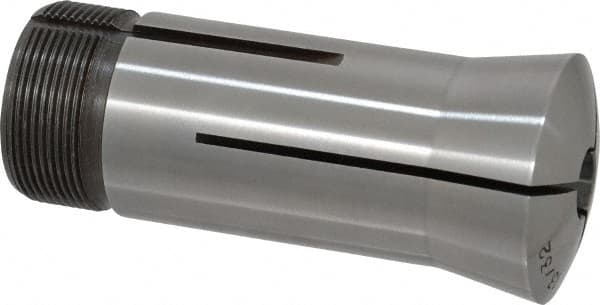 Lyndex - 13/32 Inch 5C Round Collet - 3.27 Inch Overall Length, 1.041-24 Internal Thread Size, Steel, 0.0011 Inch TIR - Exact Tooling