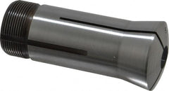 Lyndex - 31/64 Inch 5C Round Collet - 3.27 Inch Overall Length, 1.041-24 Internal Thread Size, Steel, 0.0011 Inch TIR - Exact Tooling