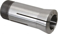 Lyndex - 29/32 Inch 5C Round Collet - 3.27 Inch Overall Length, 1.041-24 Internal Thread Size, Steel, 0.0011 Inch TIR - Exact Tooling