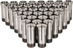 Lyndex - 35 Piece, 1/16" to 1-1/8" Capacity, 5C Round Collet Set - Increments of 1/32 Inch - Exact Tooling