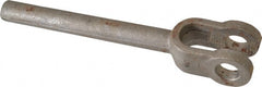 Value Collection - 1-5/8" Yoke Width, Carbon Steel, Plain Yoke - 3/4" Hole Diam, 1-11/16" Hole Center to Neck, 1-7/16" Yoke Arm Height, 3/4" Neck Diam, 1-15/16" Neck Length, 8-1/4" OAL - Exact Tooling