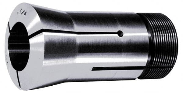 Lyndex - 37/64 Inch 16C Round Collet - 1-11/16 - 20 Internal Thread, M47.50 x 1.75 External Thread, 4.31 Inch Overall Length, 0.0011 Inch TIR - Exact Tooling