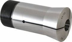 Lyndex - 49/64 Inch 16C Round Collet - 1-11/16 - 20 Internal Thread, M47.50 x 1.75 External Thread, 4.31 Inch Overall Length, 0.0011 Inch TIR - Exact Tooling
