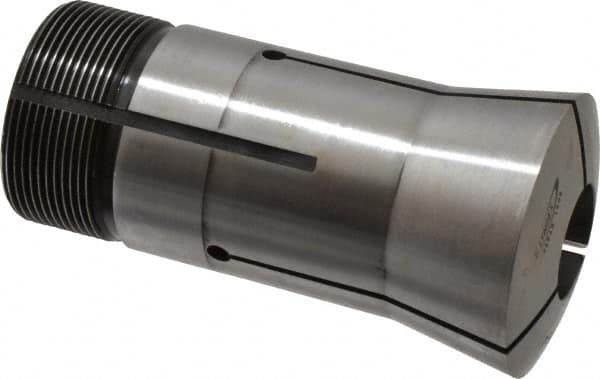 Lyndex - 57/64 Inch 16C Round Collet - 1-11/16 - 20 Internal Thread, M47.50 x 1.75 External Thread, 4.31 Inch Overall Length, 0.0011 Inch TIR - Exact Tooling