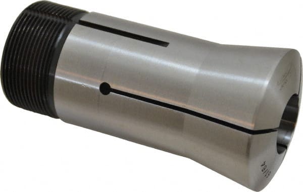 Lyndex - 61/64 Inch 16C Round Collet - 1-11/16 - 20 Internal Thread, M47.50 x 1.75 External Thread, 4.31 Inch Overall Length, 0.0011 Inch TIR - Exact Tooling