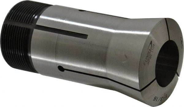 Lyndex - 1-3/16 Inch 16C Round Collet - 1-11/16 - 20 Internal Thread, M47.50 x 1.75 External Thread, 4.31 Inch Overall Length, 0.0011 TIR - Exact Tooling