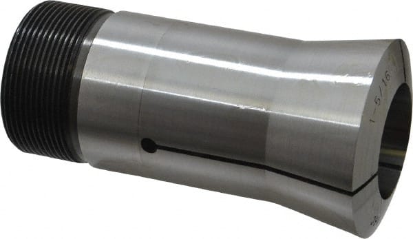 Lyndex - 1-5/16 Inch 16C Round Collet - 1-11/16 - 20 Internal Thread, M47.50 x 1.75 External Thread, 4.31 Inch Overall Length, 0.0011 TIR - Exact Tooling